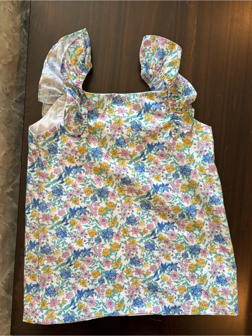 Girls floral matching top and skirt